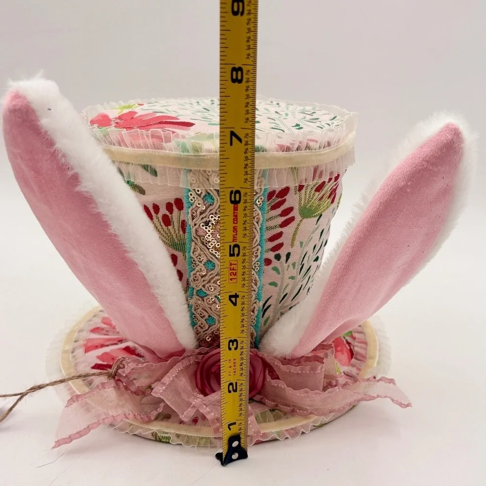 Begonia Market Tapestry Victorian Bunny Tophat‎ Mad Hatter EASTER Decor
